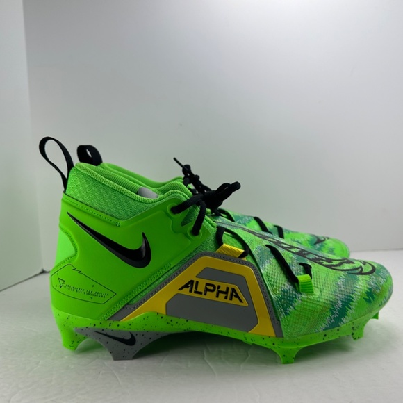 Nike Alpha Menace Pro 3 Razor Sharp Football Cleats Green FB8442-303 Men's Sz 11 - Picture 2 of 11